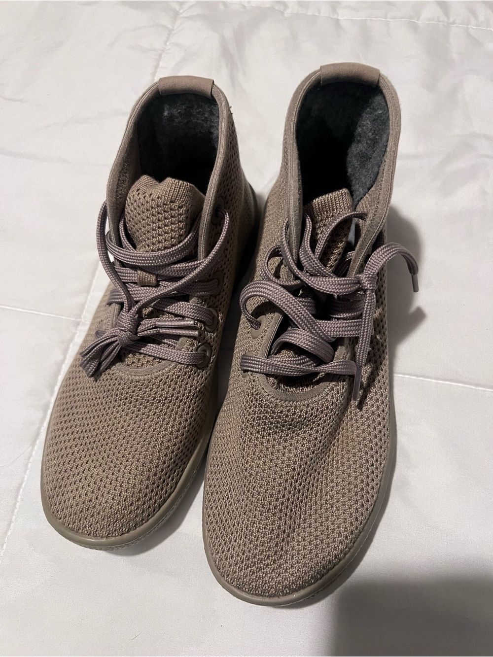 allbirds Women Wool Blend Sneakers in Taupe Brown